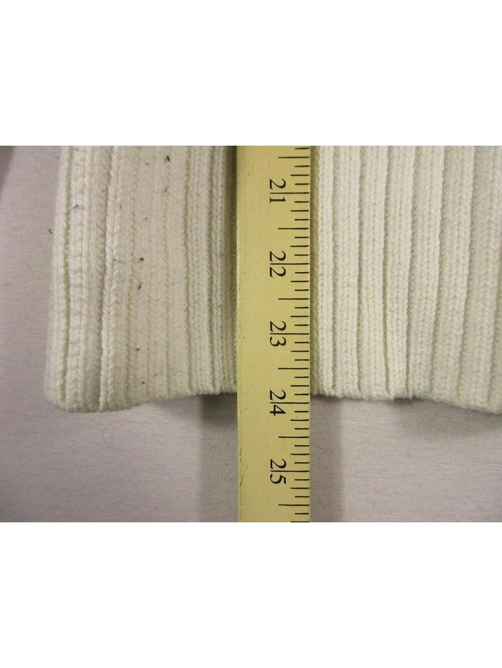 Ann Taylor Womens Pullover Crew Neck Knit Sweater Long Sleeve Size L Black/White - Picture 3 of 6
